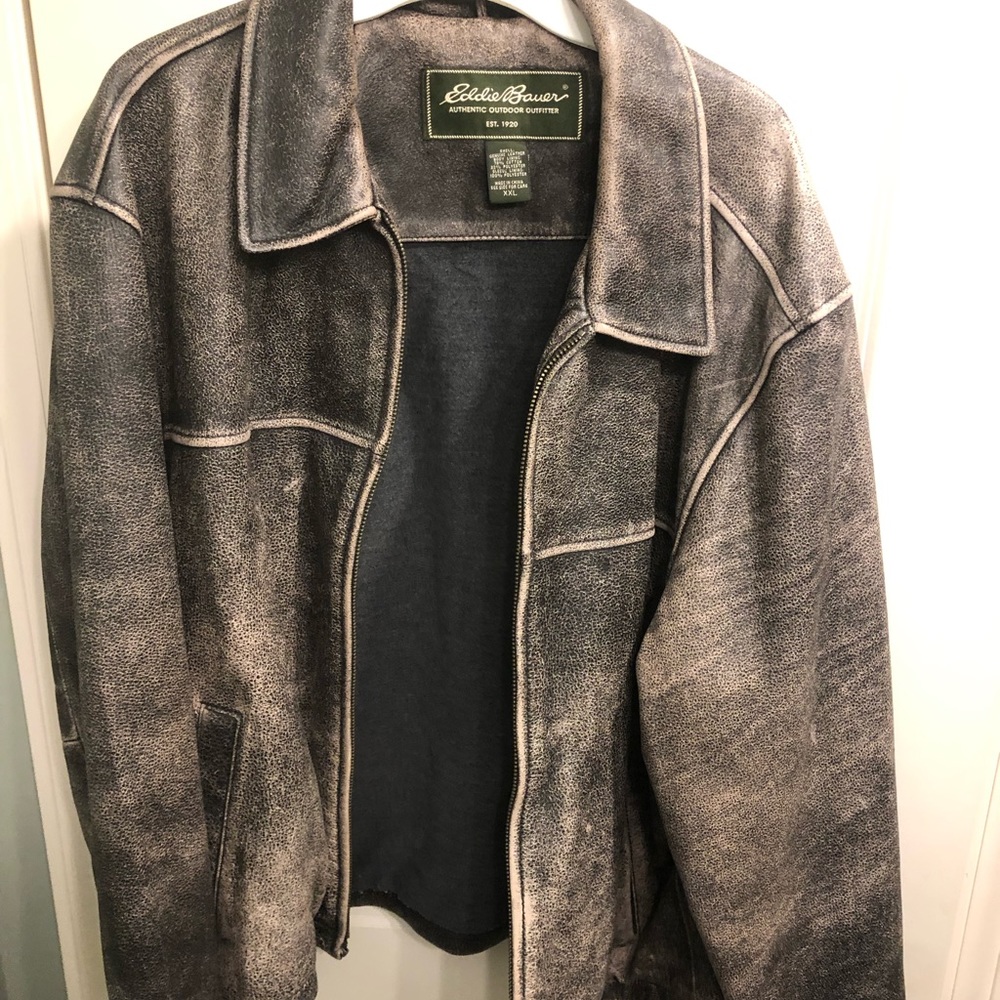 COPY - Eddie Bauer XXL Leather Bomber Jacket